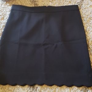 Loft scalloped hem skirt